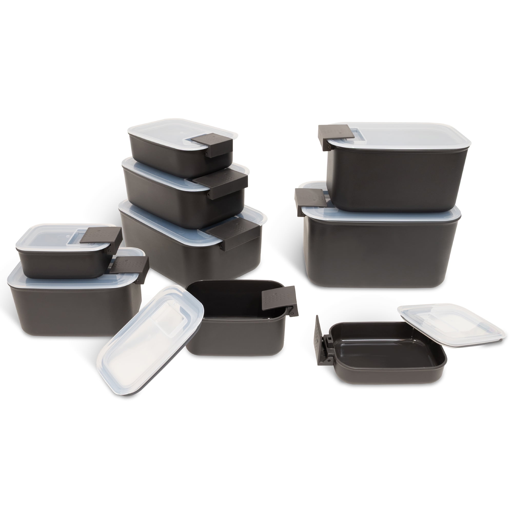 Emeril Lagasse Short and Tall Plastic Rectangular Food Storage Set