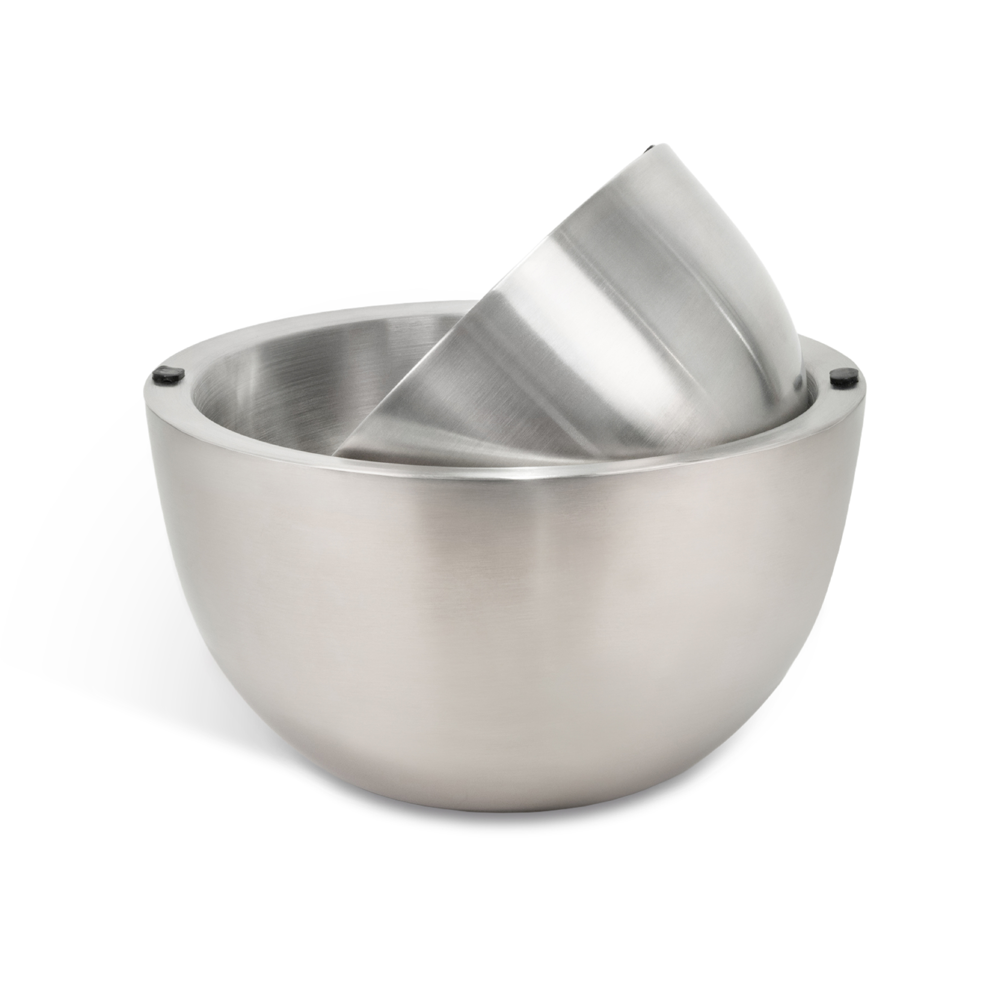 Emeril Lagasse Stainless Steel Insulated Bowls, Double Wall, Silver, 2 Piece Set