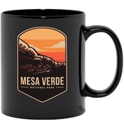 Mesa National Park Gift Idea For Adventurous Friends, Family, and Coworkers Black 11oz Ceramic Mug
