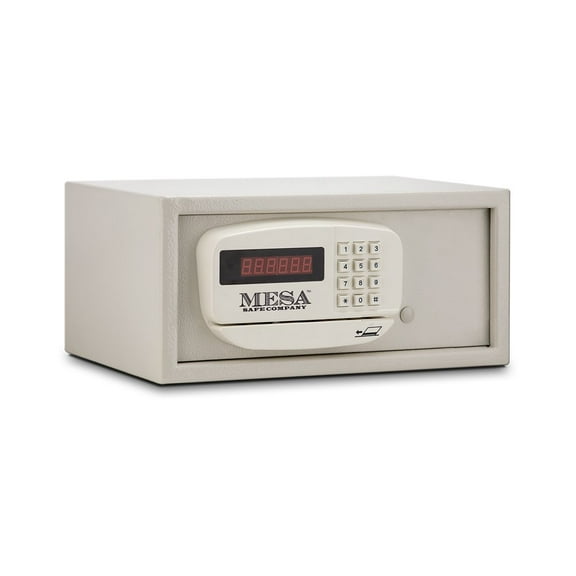 Mesa Safe Company Model MH101 Residential and Hotel Electronic Burglary Safe, Cream CA3