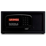 Mesa MH101E-BLK 0.4 cu ft Hotel Safe, All Steel with Electronic Lock, Black