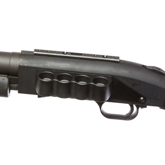 Mesa Tactical SureShell Aluminum Carrier for Moss 500/590 and Mav 88, 12-GA, Bla