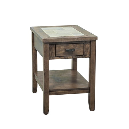 Mesa Valley Medium Brown Chair Side Table