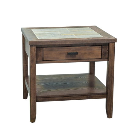Liberty Furniture Industies, INC Mesa Valley End Table in Tobacco
