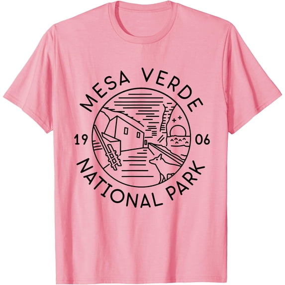Mesa Verde National Park 1906 Colorado Unisex T-Shirt for Men Women Kids Toddler,Light Pink Color,Size 2XL