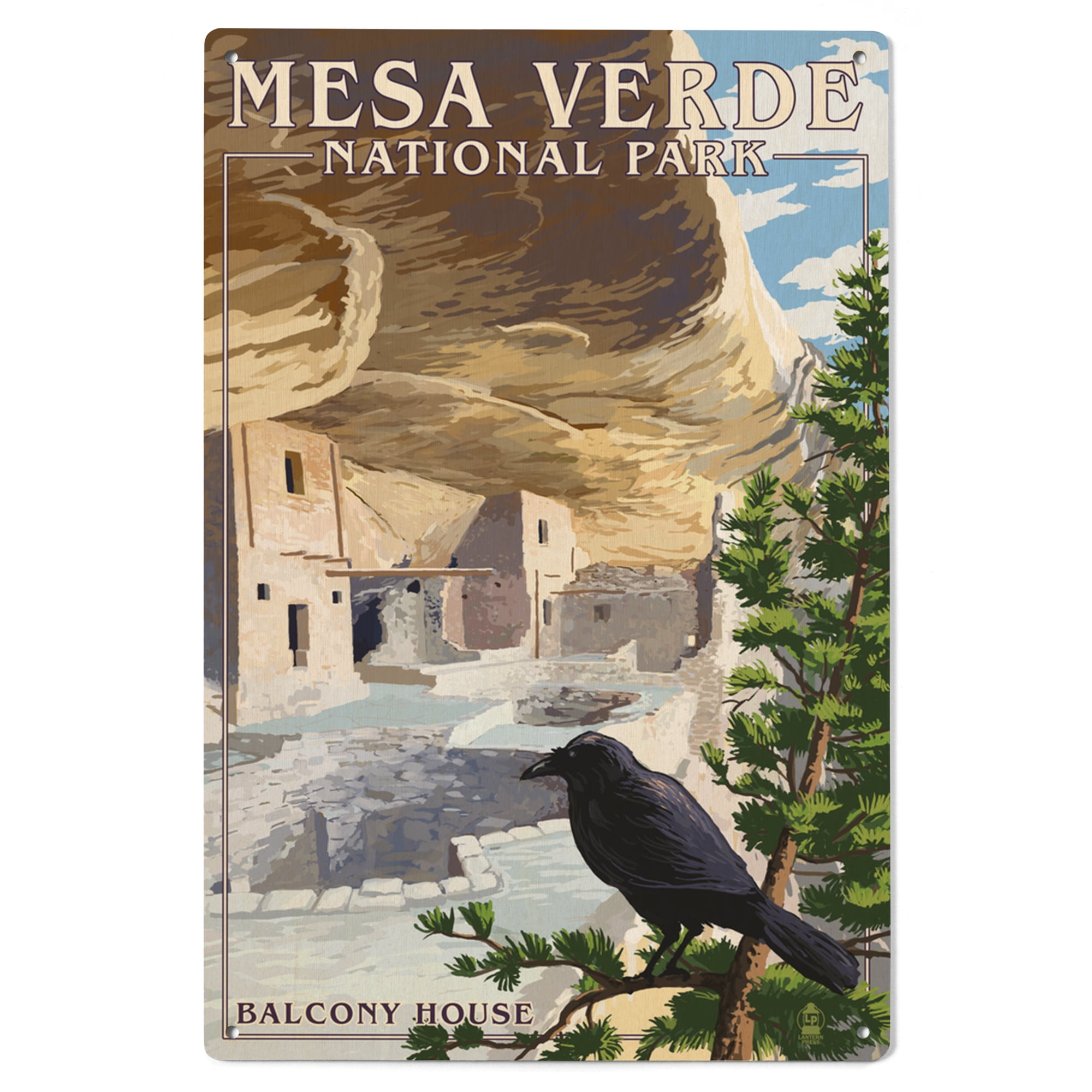 Mesa Verde National Park, Colorado, Balcony House Birch Wood Wall Sign ...