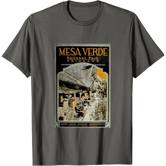 Mesa Verde National Park Unisex T-Shirt for Men Women Kids Toddler,Charcoal Color,Size 4T