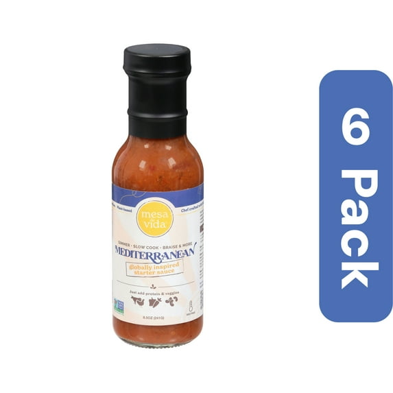 Mesa de Vida Mediterranean Starter Sauce 8.5 oz (Pack of 6)