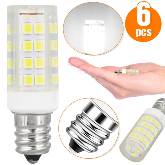 MesaSe 5Pcs 7W E12 LED Corn Bulb Light 6000K Candelabra Ceiling Fan Lamp Daylight White