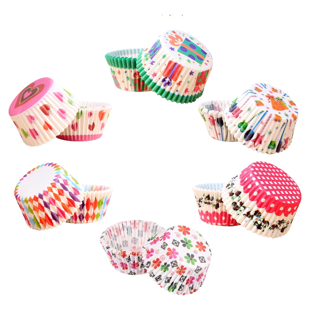 MesaSe 600 Pieces Cupcake Liners Cupcake Wrappers Rainbow Cupcake Cups ...