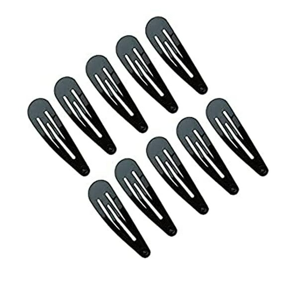 MesaSe Anti-Rust Metal Hair Clips for Women, Non-Slip Metal Barrettes for Girls, Reusable Classic Barrettes for All Hair Types, 1.9 Inch Hair Accessories, Black, 25 Pack