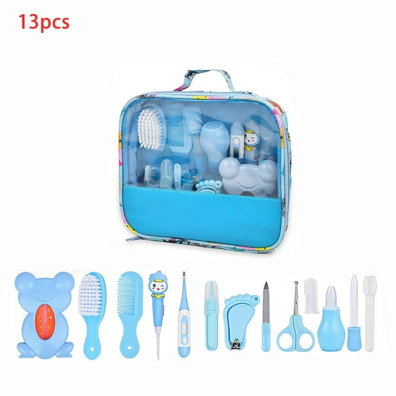 MesaSe Baby Grooming Healthcare Kit , Baby Care 13 In 1 Essentials Stuff Shower Gifts Nail Clippers Trimmer Products, Comb Brush, Thermometer, Dispenser, Nursery Care Kits for Boy Girls