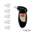 thumbnail image 1 of MesaSe Breathalyzer Keychain Digital Alcohol Tester Detector Breath Analyzer Audible Alert Portable with LCD Display and Replacement Mouthpiece Personal Use,5 Mouthpieces, 1 of 1