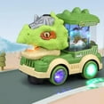 thumbnail image 1 of MesaSe Dinosaur Truck Toys for Kids 1-3, Music and Lights Crawling Toy for Toddlers, Dinosaur Toy Car, 1 of 7