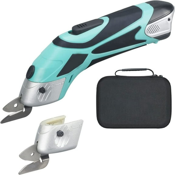 MesaSe Electric Scissors for Sewing, Cutting Fabrics, Crafting, Cardboard, Cordless Shears with Pouch