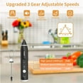 thumbnail image 1 of MesaSe Immersion Blender Cordlesss Foam Maker USB Rechargeable Small Mixer Handheld with 2 Stainless Whisks for Stirring 3-Speed Adjustable Mini Frother for Coffee, 1 of 5