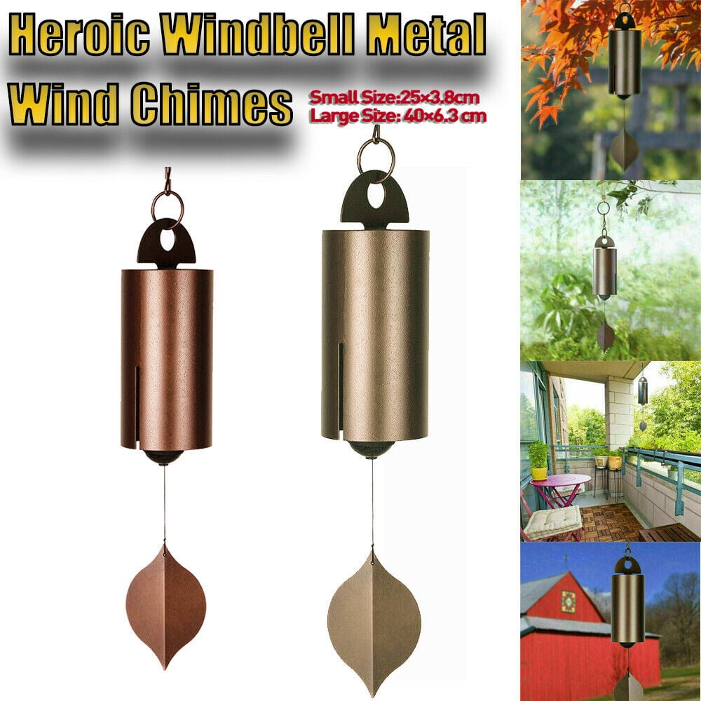 MesaSe Small Deep Resonance Serenity Bell Windchime Vintage Heroic Windbell Metal Wind Chimes