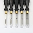 thumbnail image 1 of MesaSe Leather Edge Bevelers, with Polished Ebony Handle Leather Edge Tool, French Wide Mouth Sharp Leather Skiver Edge, 1 of 5