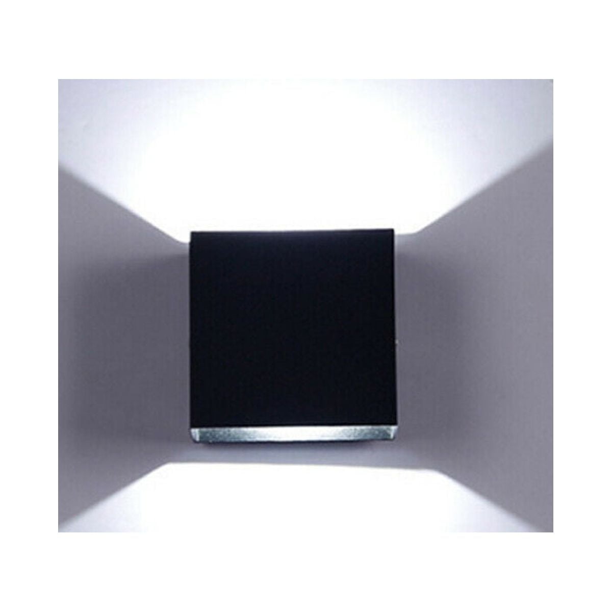 MesaSe Modern LED Wall Sconce Dimmable Up Down Wall Lamp Black Bedroom