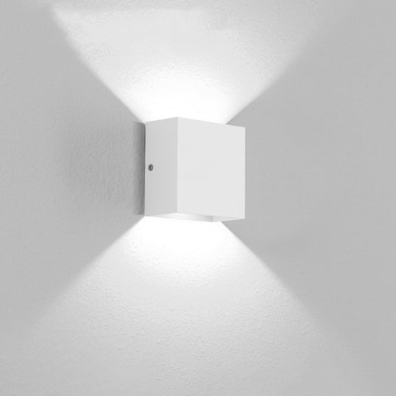 MesaSe Modern LED Wall Sconce Lighting Fixtures Aluminum 6W Warm White /White 3000k Up and Down Indoor Lighting for Living Room Bedroom Hallway
