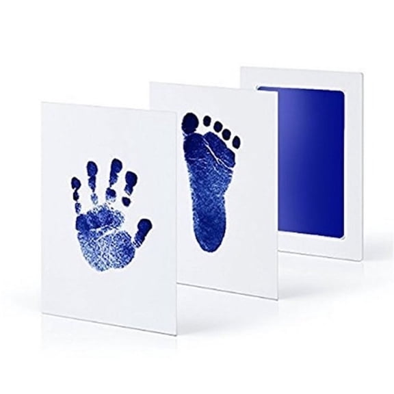 MesaSe Newborn Baby DIY Hand And Footprint Kit Ink Pads Photo Frame Handprint Toddlers Souvenir Accessories Safe Clean Baby Shower Gift