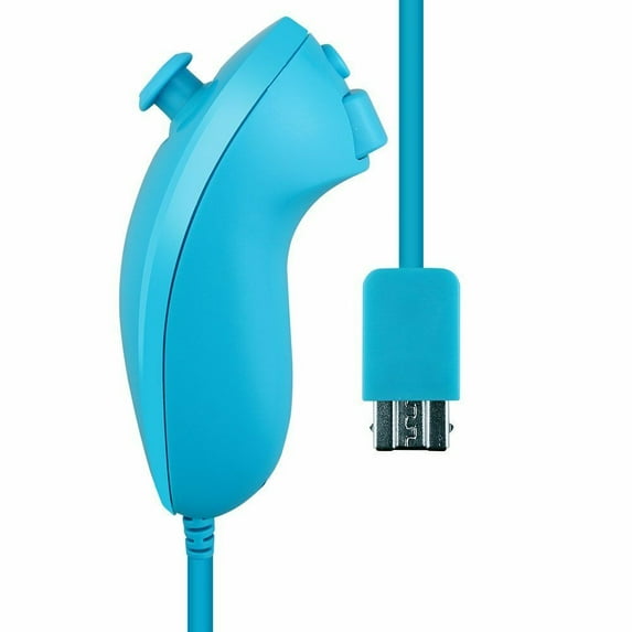 MesaSe Nunchuk Video Game Controller Remote for Wii & Wii U Remote, Blue
