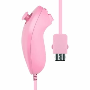 MesaSe Nunchuk Video Game Controller Remote for Wii & Wii U Remote, Pink