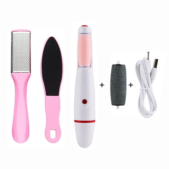 MesaSe Pedicure Kit, Spin Foot Callus Remover, Electric Feet Callus Removers Rechargeable Pedi Feet Care Perfect for Dead,Hard Cracked Dry Skin(Pink)