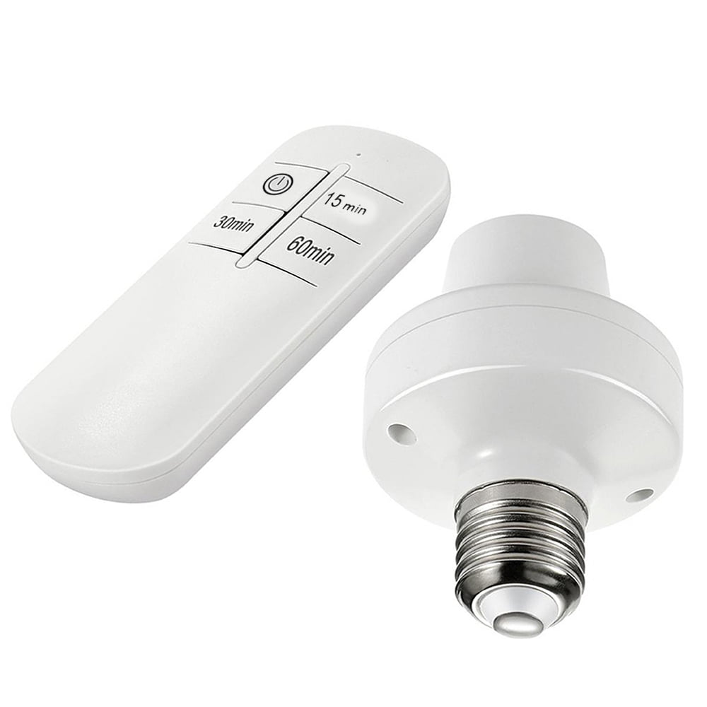 MesaSe Remote Control Light Socket, 15/30/60mins Timing Screw in E26