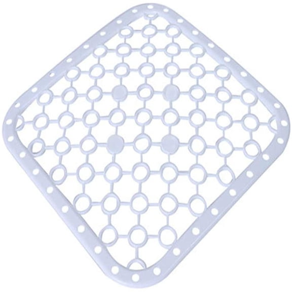 MesaSe Silicone Sink Protector Mat - Cover Sink Mat for Kitchen - Silicone Saver Sink Mat Rubber Sink Mats with Drainage Holes, Drying Rack Silicone Sink Mat, Kitchen Sink Dish Drying Mat-White
