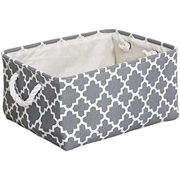 MesaSe Small - 31X21X12 CM Premium Fabric Storage Box: Stylish EVA-Lined Cosmetic and Household Sundries Organizer for Neat and Tidy Spaces!