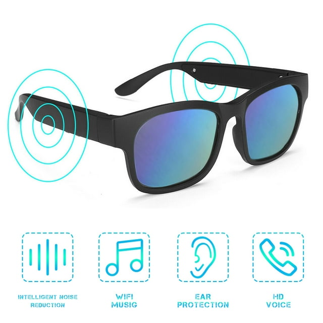 MesaSe Smart Glasses Wireless Bluetooth Sunglasses Open Ear Music And