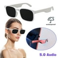 thumbnail image 1 of MesaSe Smart Glasses Wireless Bluetooth Sunglasses Open Ear Music And Hands-Free Calling Polarized Lenses IP4 Waterproof Connect Mobile Phones and Tablets (White), 1 of 6