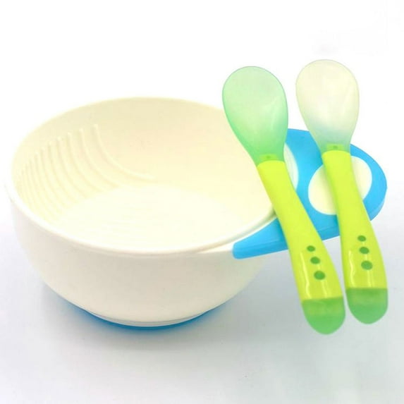 MesaSe Toddlers Utensils Spoons Baby Spoons Feeding Tool Heat Sensitive Kids Tableware BPA Free