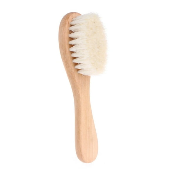MesaSe Wooden Handle Brush Baby Hairbrush Newborn Hair Brush Infant Comb Head Massager