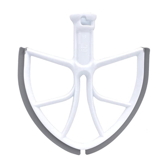 Mesase Flex Edge Beater Paddle for KitchenAid 6-Quart Bowl-Lift Stand Mixer, Silicone Scraper Attachment, Replacement Flat Beater for Mixing Creaming Dough