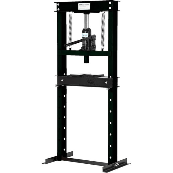 Mescukay 12T Shop Hydraulic Press, 12 Ton H-Frame Garage Floor Hydraulic Press, Adjustable Hydraulic Press with Plates, for Bearings & Ball Joints