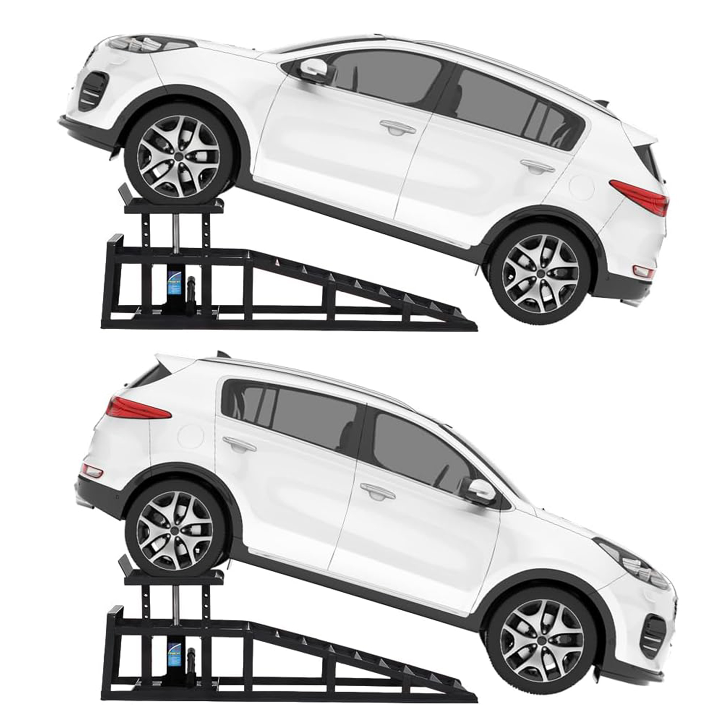 Mescukay 2 Pack Car Truck Service Ramps, Portable Car Ramps, 12000 LBS ...