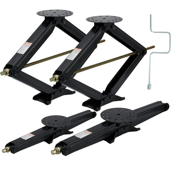 Mescukay 30" RV Stabilizer Jacks Set of 4, 7500LBS RV Trailer Stabilizer Jacks, Heavy Duty RV Leveling Jacks with Stable Base for Leveling & Stabilizering RV Travel Trailer Camper
