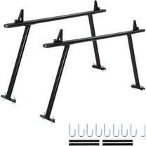 Mescukay 35–71" Adjustable Truck Ladder Rack, Aluminum Pickup Bed Rack, 1000 lbs Heavy-Duty Utility Rack with No-Drill j-Bolts, Weatherproof Two-Bar System for Kayaks, Lumber