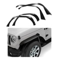thumbnail image 1 of Mescukay 4 PCS Fenders Flares for 2018-2024 Wrangler JL & JLU Unlimited, Flat Front & Rear Fenders Flares, Off-Road Metal Steel Wheel Liner, 1 of 7