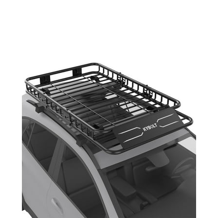 Mescukay 64" x 39" Universal Roof Rack Carrier Basket, Heavy Duty 200 lbs Capacity Car Cargo Rack Luggage Holder Basket for SUV, Truck, Vehicle