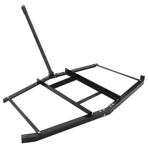Mescukay Driveway Drag 66" Drag Harrow Driveway Grader Steel Tow Behind Lawn Rake with Adjustable Bars, Driveway Tractor Harrow Driveway Grader for ATVs, UTVs, Tractor, Mower