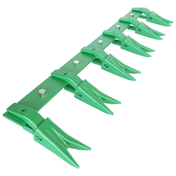 Mescukay Heavy Duty 46" Bucket Tooth Bar Designed for Sub-Compact Tractors, No Drilling Required, Fits 1/2-inch or Smaller Bucket Cutting Edges, Durable Finish