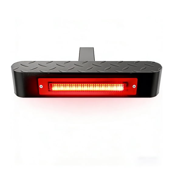 Mescukay Hitch Step for 2" Receiver with Light 108 LED Brake Lighting(6 Mode) Steel Construction Powder Matte Coated Towing for Trucks, Load Capacity 450 lbs