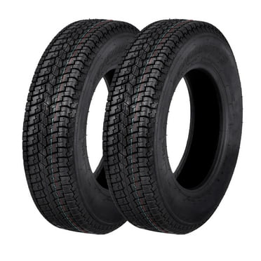 Mescukay ST205/75D15 Trailer Tires, 6PR Load Range C, 15" Fuel-saving Designed Trailer Tires 205 75 15 for Travel Camper Landscape Cargo Utility Boat Horse Farm Hauler Trailer, Set of 2