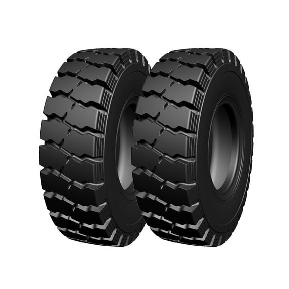 Mescukay Set of 2 Heavy Duty 28x9-15 Forklift Tire 14 PLY with Tube Flap - Tube Type, 28x9x15 Durable Industrial Forklift Tires
