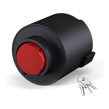 Mescukay Trailer Coupler Lock Fits 2-5/16 inch Couplers Heavy Duty Steel Tow Hitch Lock