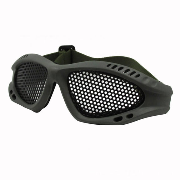 Mesh Airsoft Tactical Safety Goggles Glasses Face Eye Protection Mask