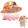 thumbnail image 1 of Mesh Anti Scavenging Dog Muzzle, Soft Protective Head Cover for Small Medium Dogs Walking Camping, 1 of 4